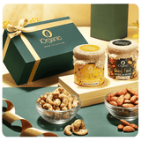 Party Snacker Gift Box / Assortment of 2 Roasted & Spiced Nuts - iOrganic - iOrganic