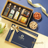 iorganic Rhapsody Gift Box / Assortment of 5 Products / Cold-Pressed Oils & Roasted Nuts, diwali gifting, festive gifting, wedding gifting, corporate gifting