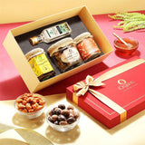 iorganic Synergy Gift Box / Assortment of 4 Products / Virgin Oil, Honey, Trail Mix & Hazelnuts, diwali gifting, festive gifting, wedding gifting, corporate gifting