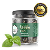 iorganic Tulsi Green Tea | Yoga Blend – For Wellness & Metabolism, Stress Reduction Tea, Improved Sleep Tea, Immune Support Tea, Antioxidant Boost Tea