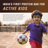 Smart Yums Protein Bites, India’s first protein bar for active kids, designed to boost growth and energy with plant-based protein and natural ingredients.