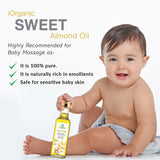 iOrganic Almond Oil for Baby Massage – Safe, gentle, and chemical-free baby massage oil