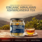 iOrganic Ashwagandha tea with zero bitterness, promoting stress relief and relaxation with every sip