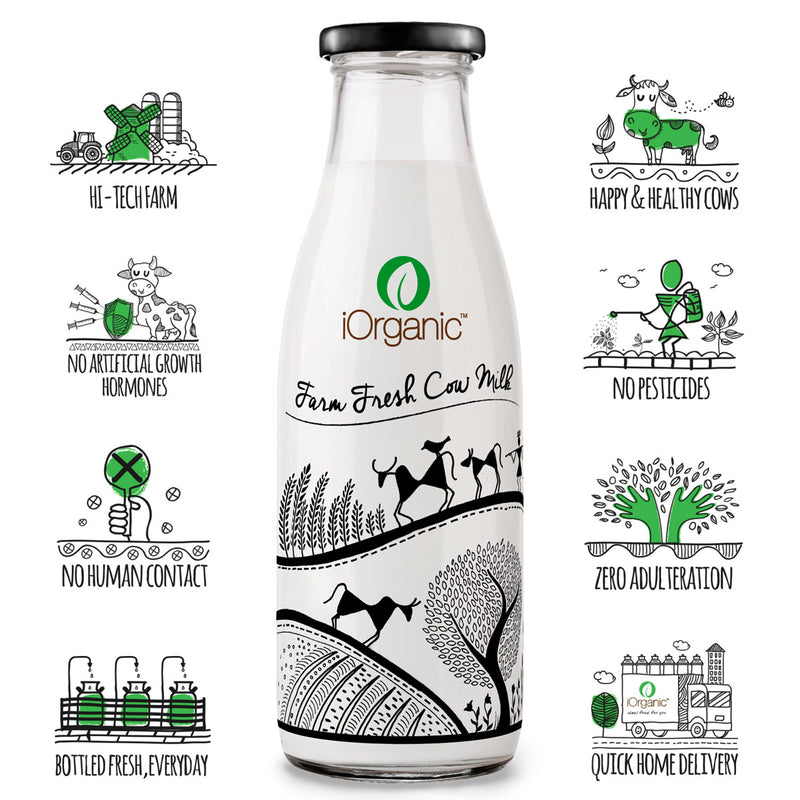 iorganic cow milk is pure cow milk delivered every morning