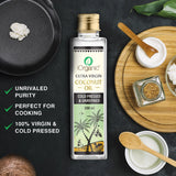 iOrganic Virgin Coconut Oil 200ml - Perfect for cooking, adding a rich coconut flavor while retaining nutrients through cold pressing