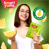 Smart Yums Real Pineapple Chips | 100% Dried Fruit Snack | No Added Sugar | Combo Pack