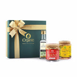 iorganic Allure Gift Box / Assortment of 3 Products / ColdPressed Oil, Honey & diwali gifting, festive gifting, wedding gifting, corporate gifting
