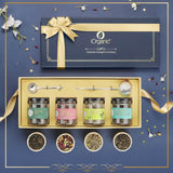 iorganic Anand gift box assortment of 6 wellness teas and premium teaware, diwali gifting, festive gifting, wedding gifting, corporate gifting