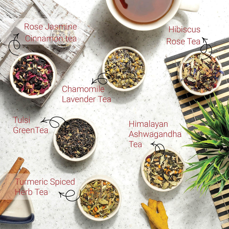 iorganic Celebri tea Ritual Box / Assortment of 8 Products / Organic Wellness Teas & Teaware, diwali gifting, festive gifting, wedding gifting, corporate gifting