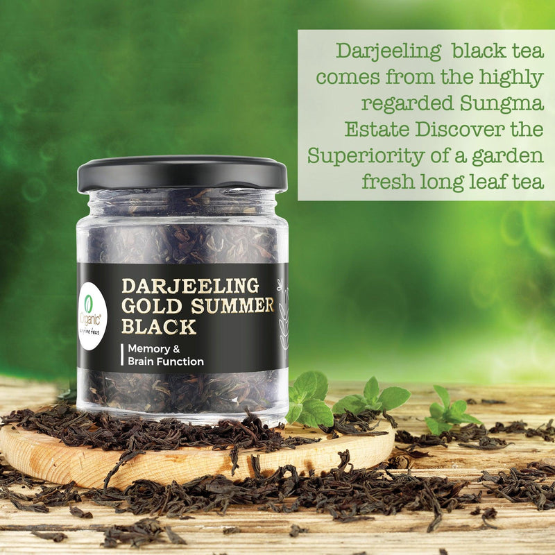 iorganic Darjeeling Gold Summer Black Tea / For Memory & Brain Function, diwali gifting, festive gifting, wedding gifting, corporate gifting