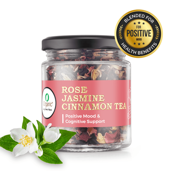 iorganic Rose Jasmine Cinnamon Tea, Stress Reduction Tea, Improved Sleep Tea, Immune Support Tea, Antioxidant Boost Tea
